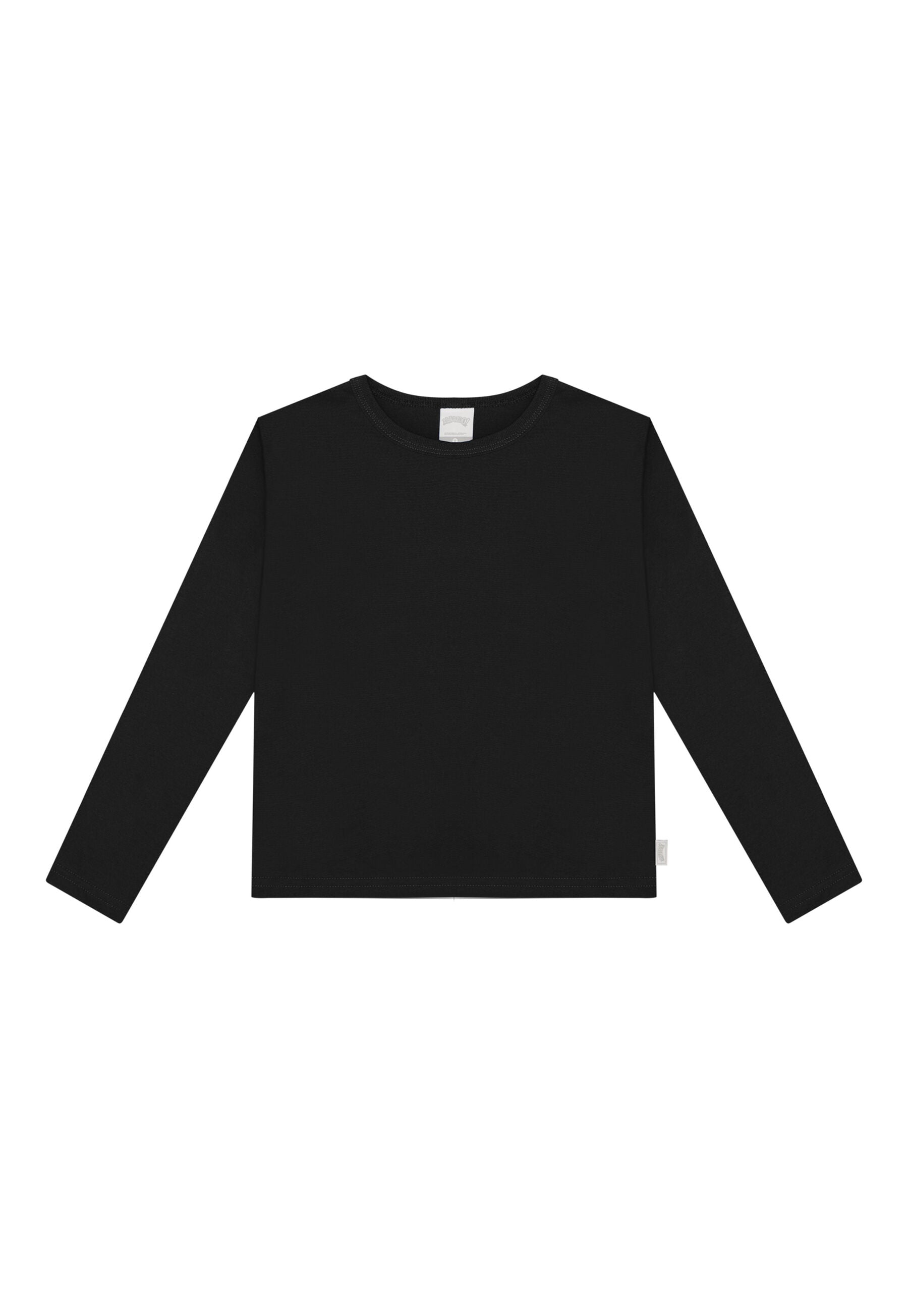 Remera Manga Larga Preto