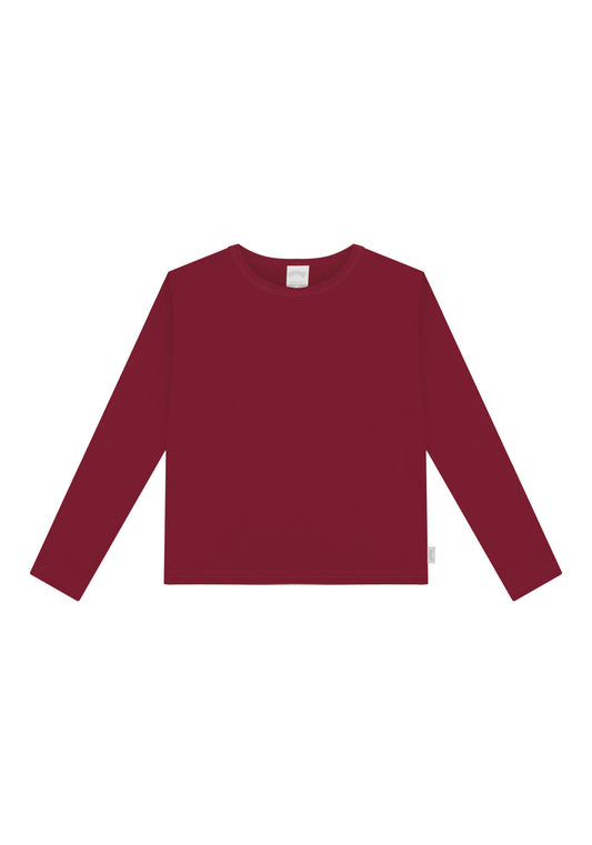 Remera Manga Larga Roja