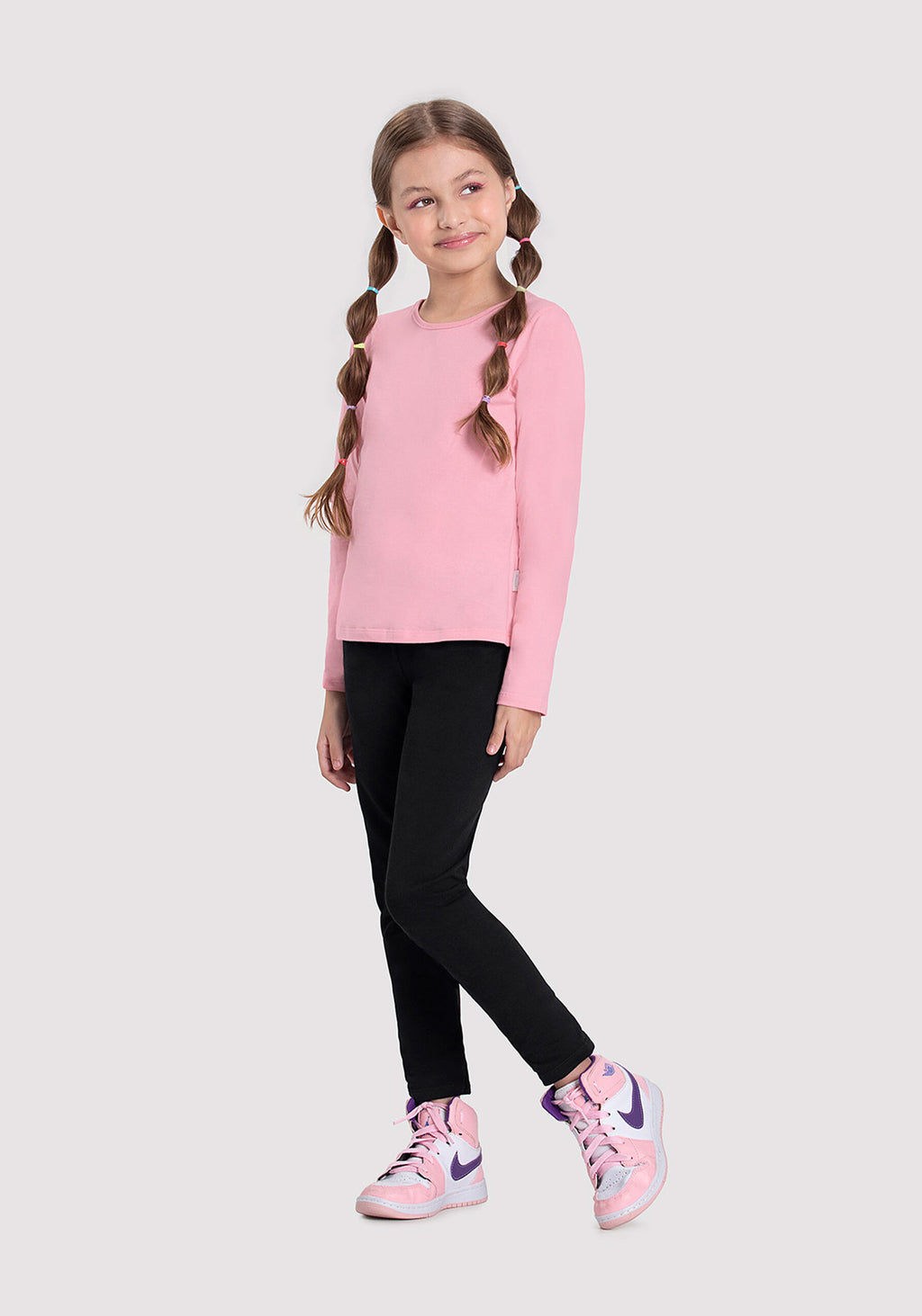 Remera Manga Larga Rosa