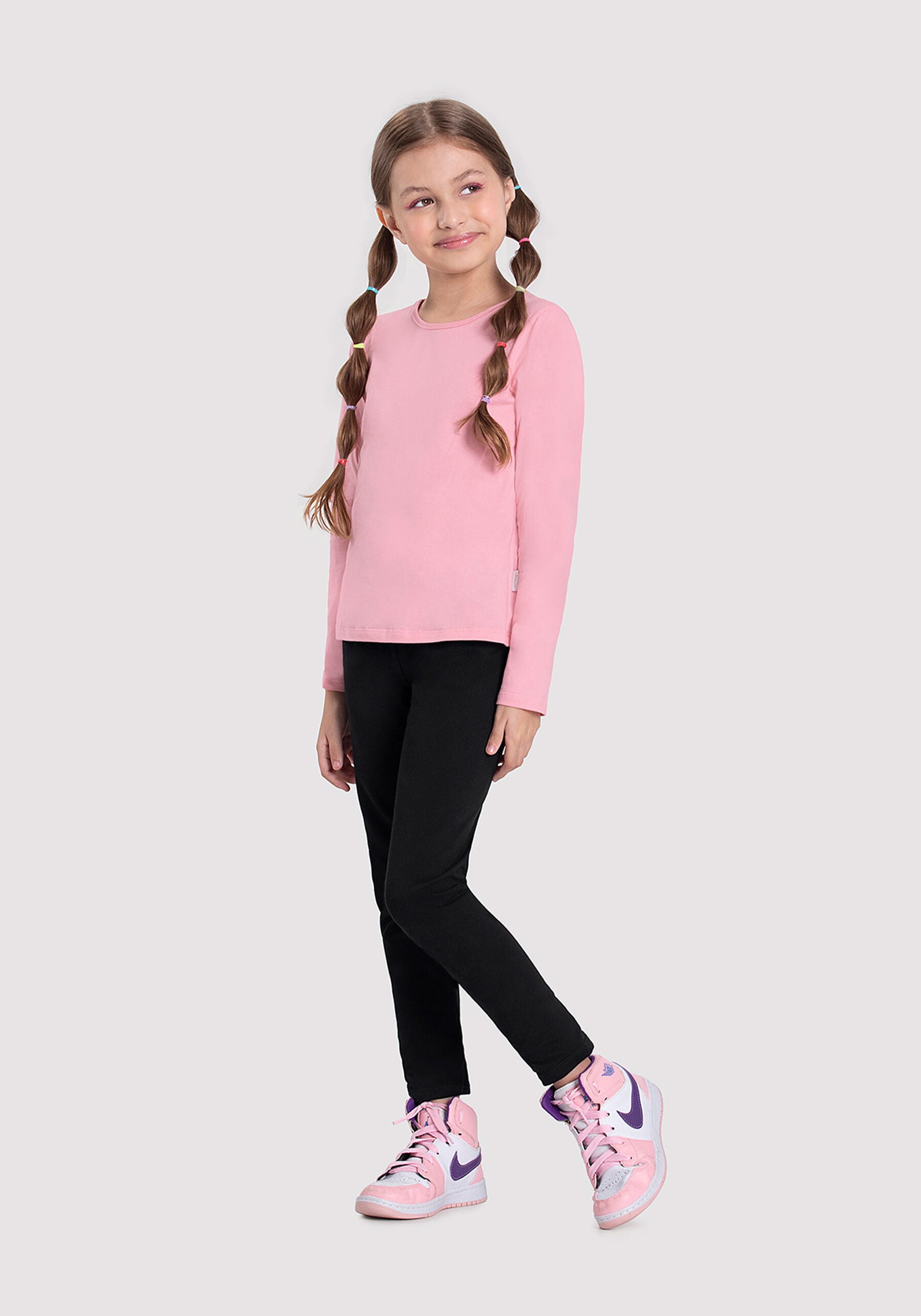 Remera Manga Larga Rosa