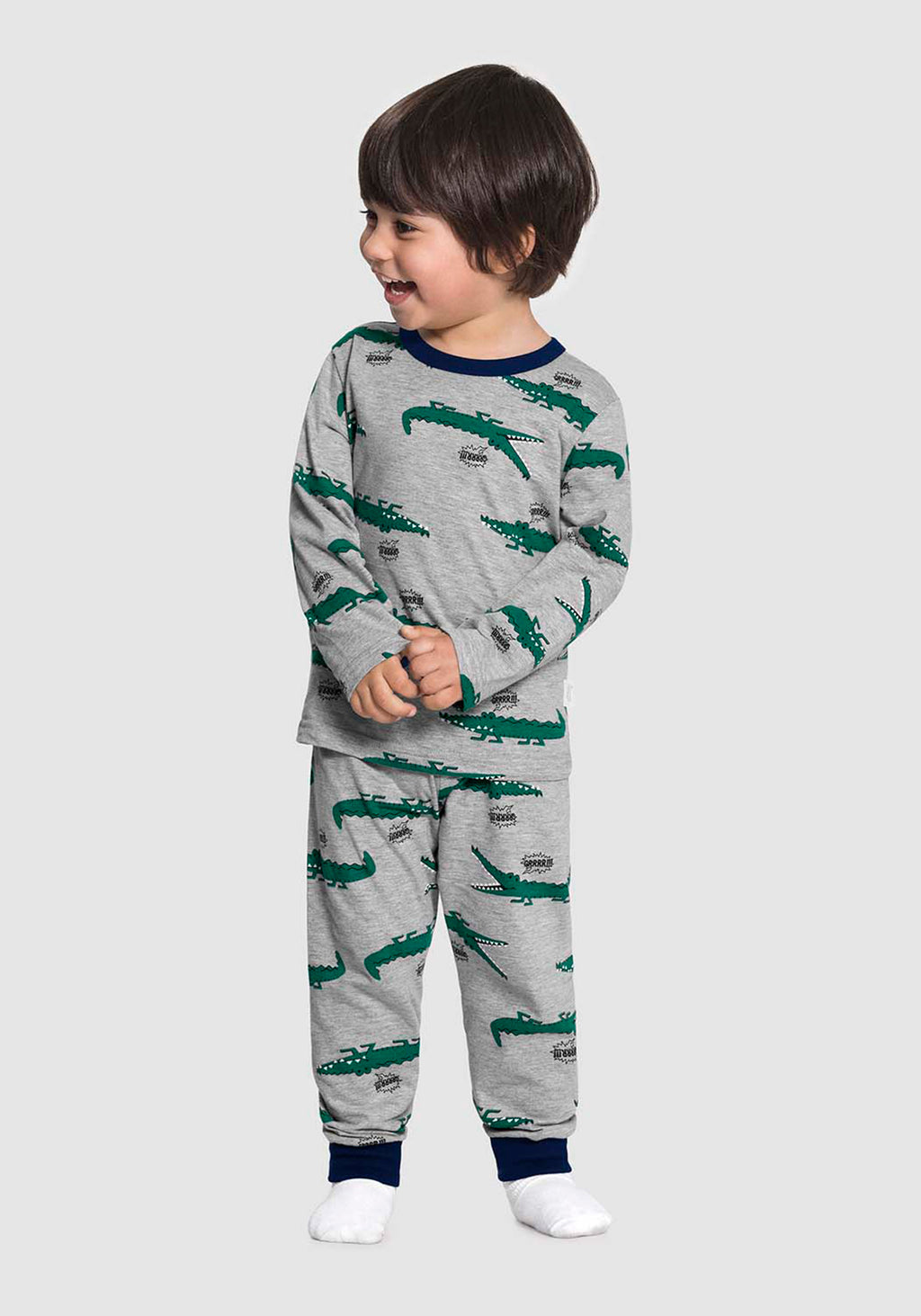 Pijama Cocodrilo - Gris
