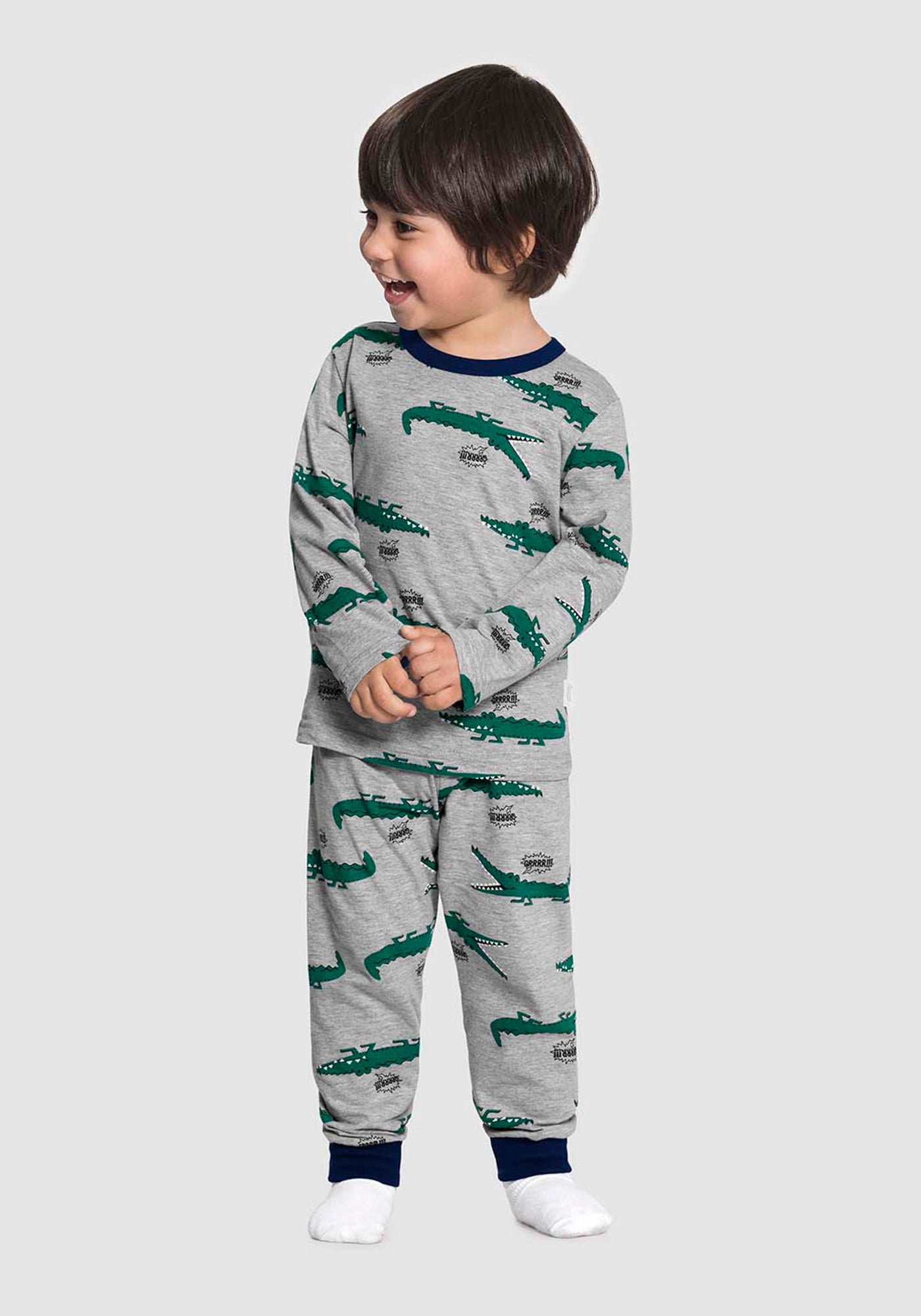Pijama Cocodrilo - Gris