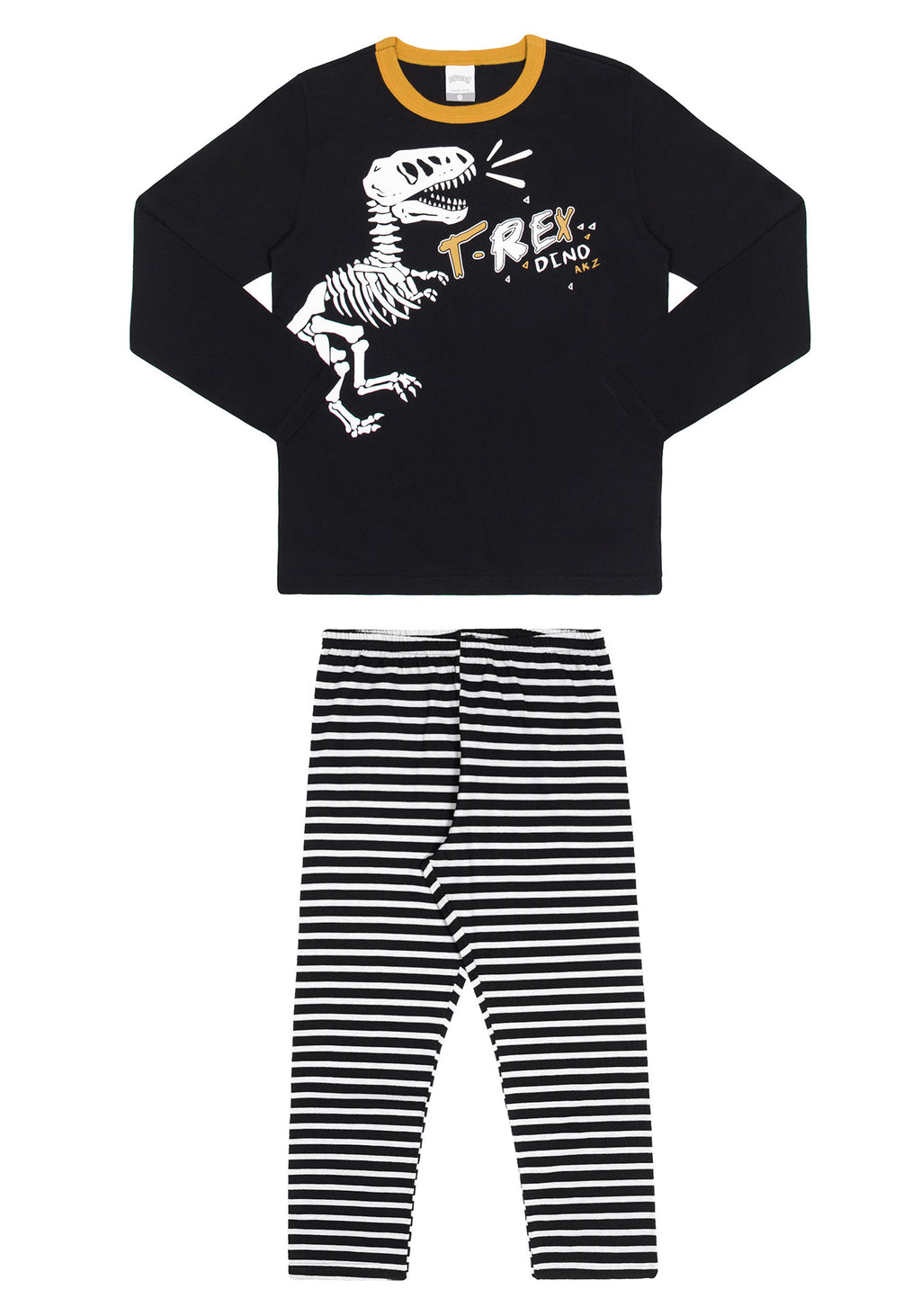 Pijama  T-Rex - Preto