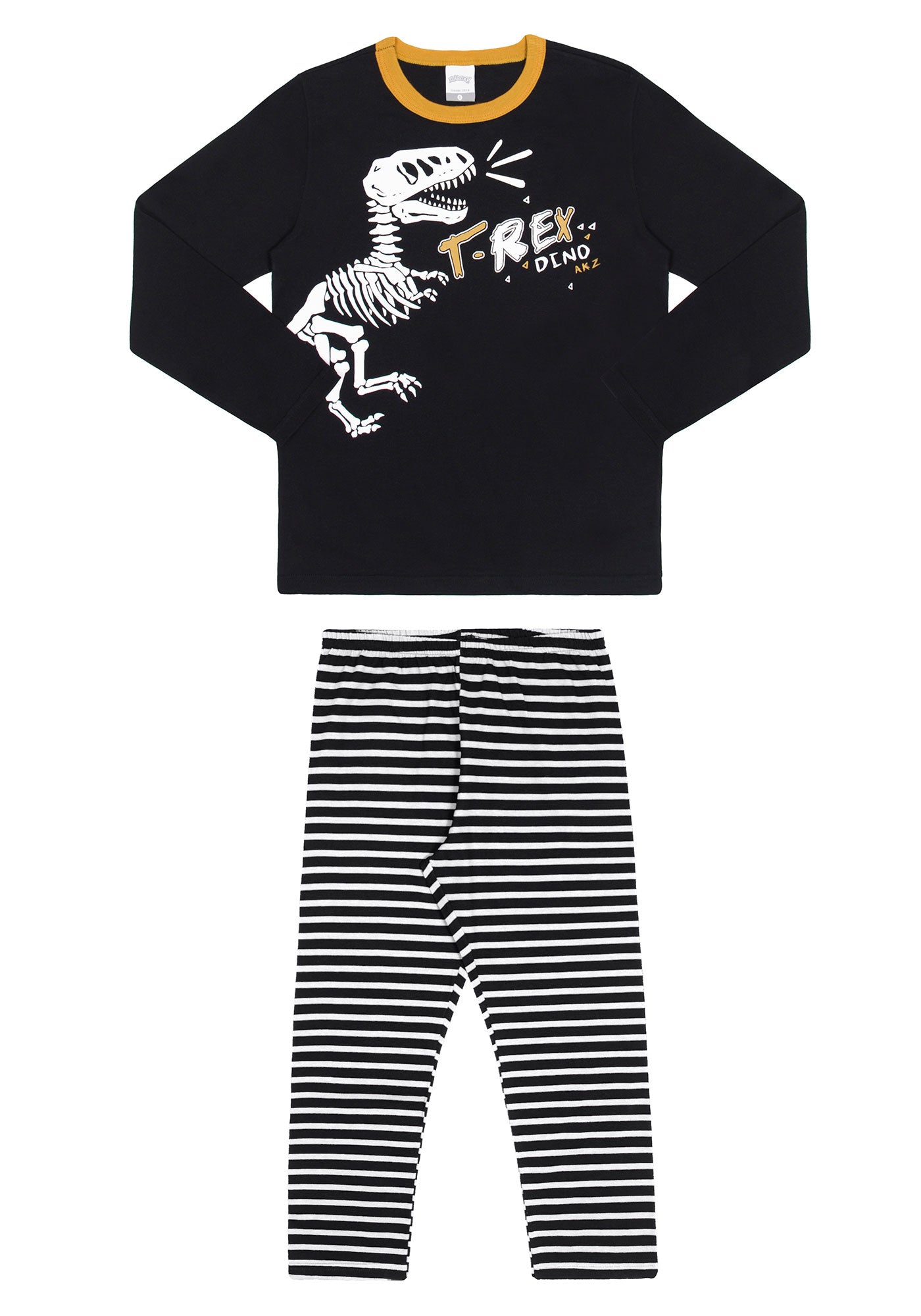 Pijama  T-Rex - Preto