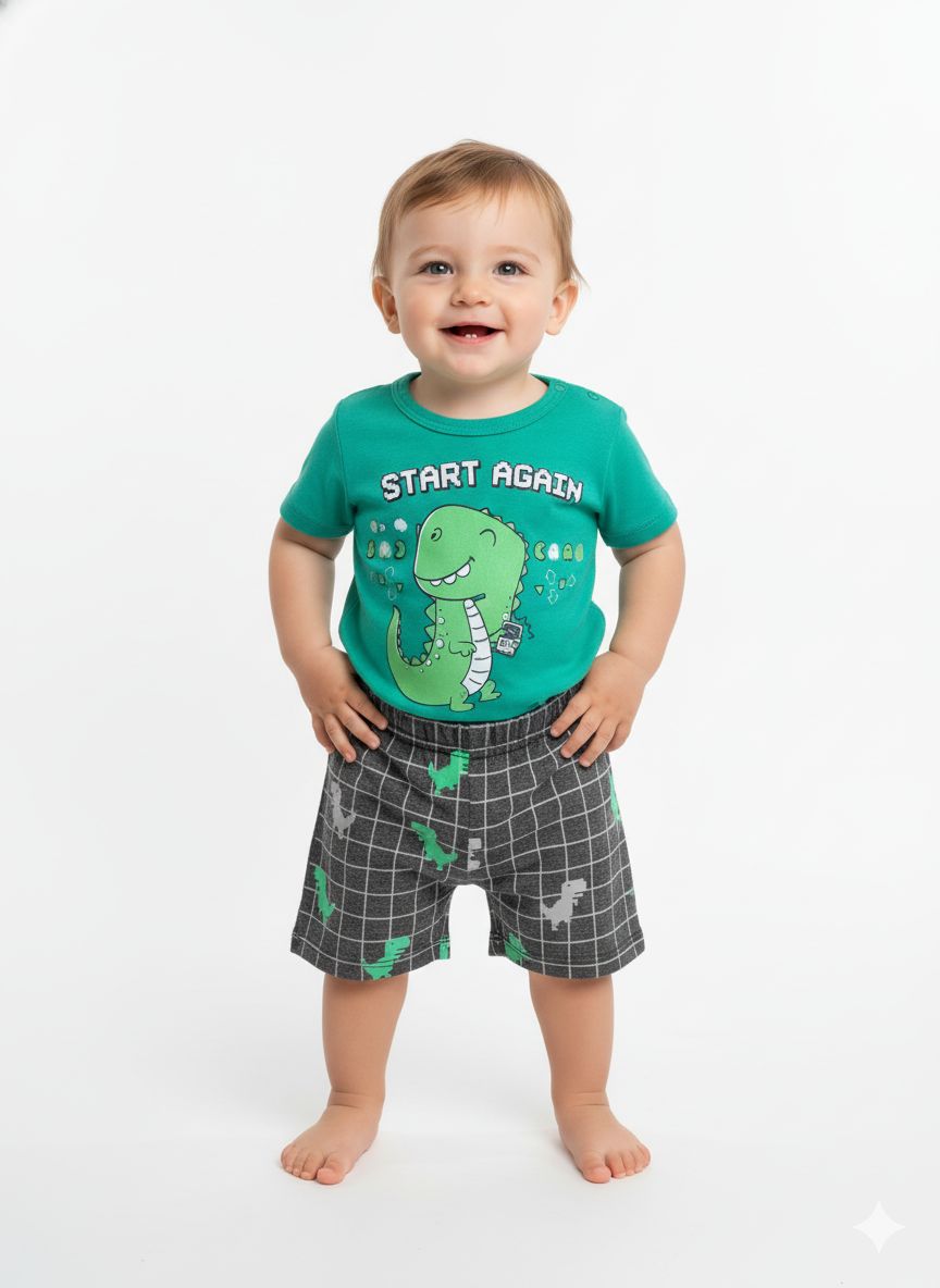 Conjunto Dino Verde