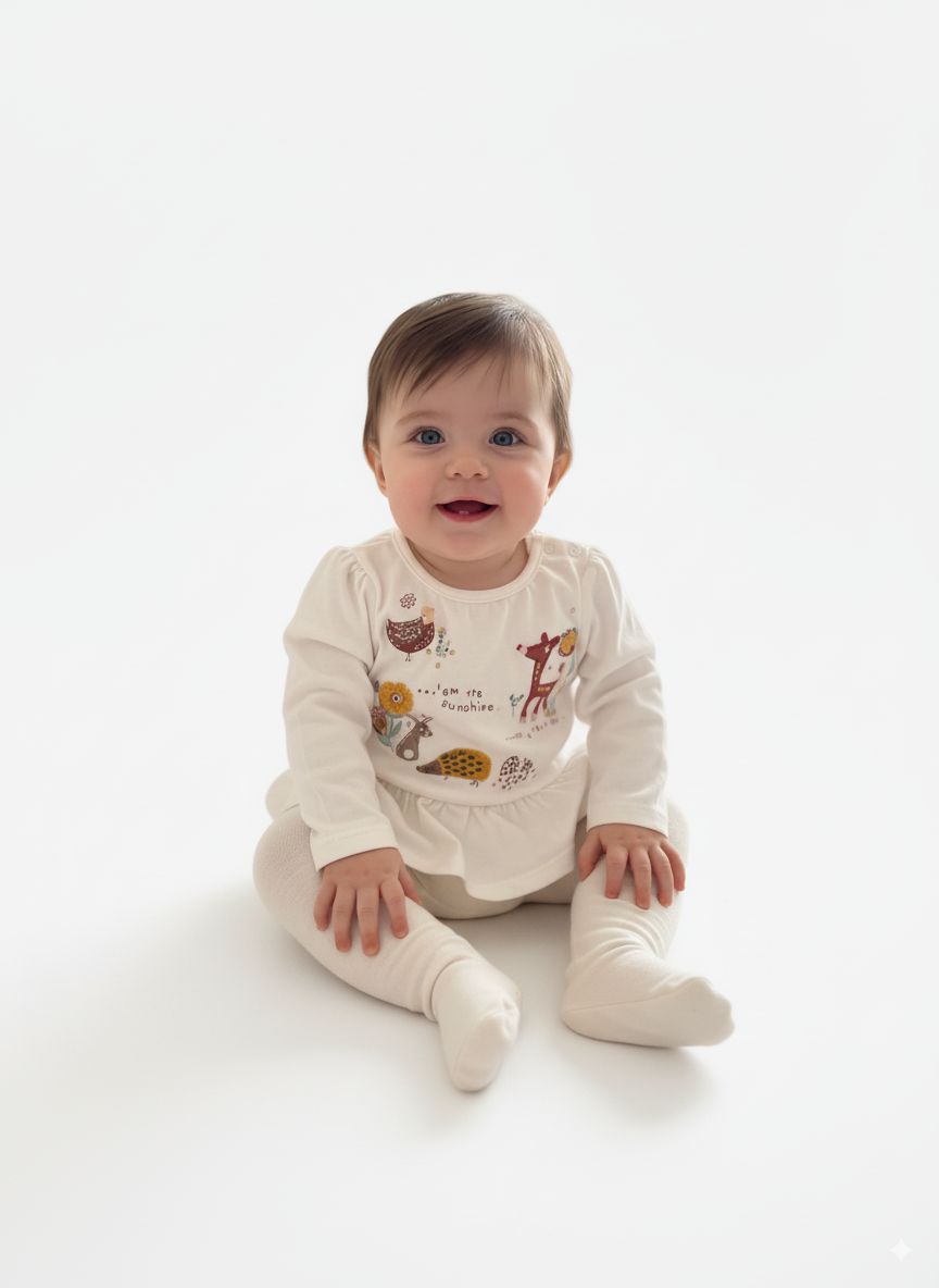 Remera Estampa Animales Beba