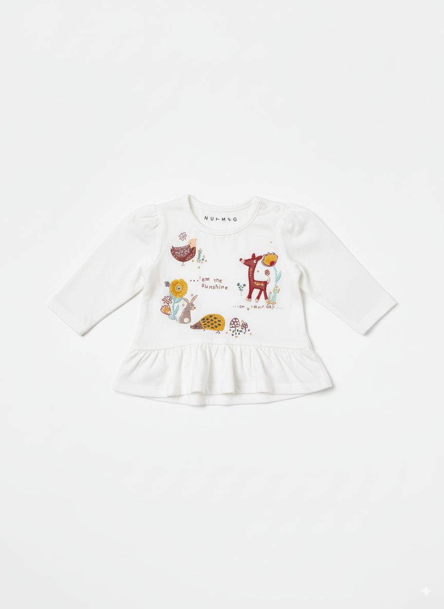 Remera Estampa Animales Beba