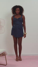 Falda-short Lunender - Azul