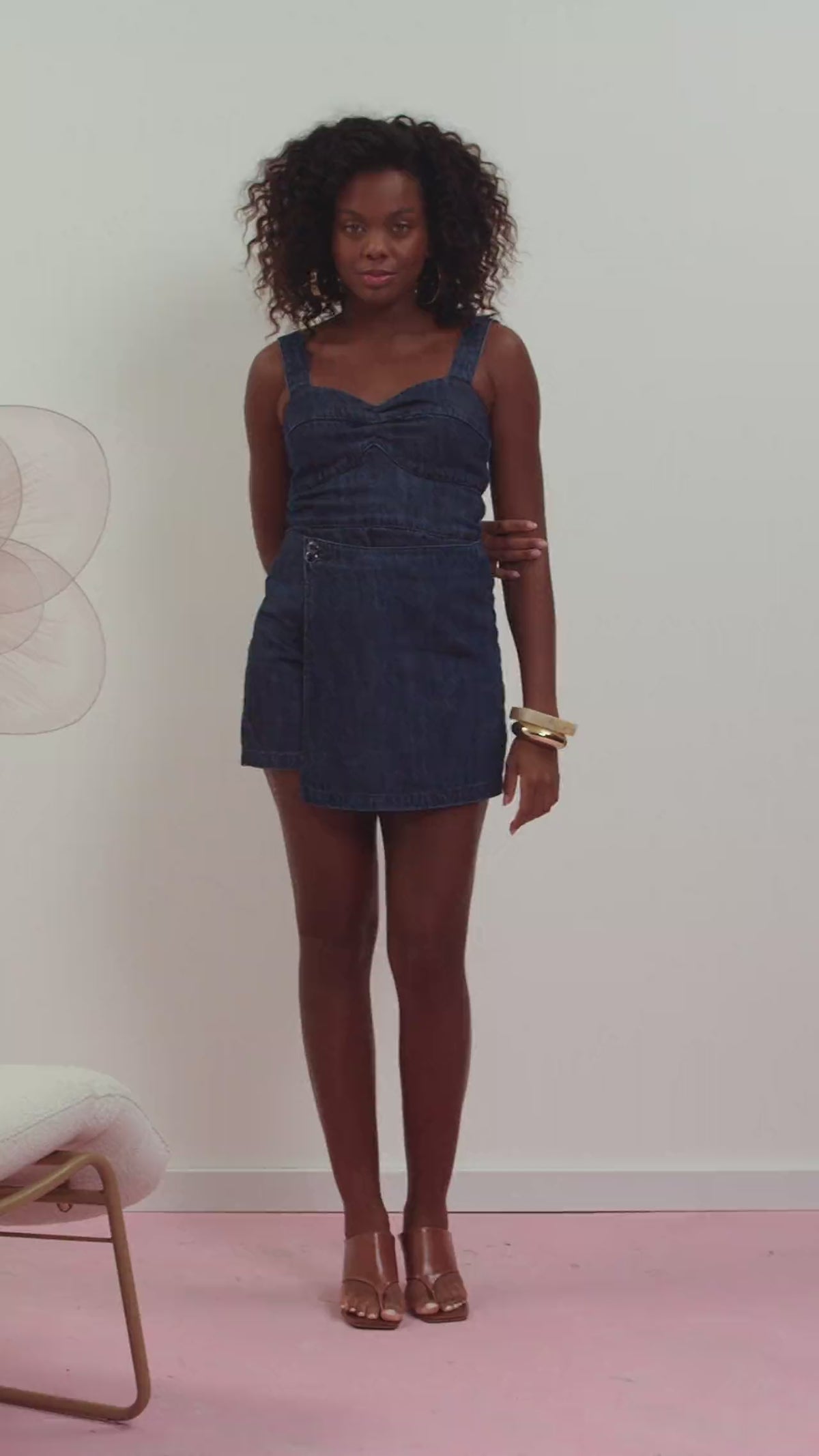 Falda-short Lunender - Azul